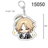 Chaveiro de Anime Periférico Honkai Star Rail Orvalho Branco 7 de Março Verde Quercetina Acrílico Pingente Dupla Face