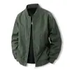 Jaqueta masculina estilo coreano 2026 primavera e outono nova moda casual gola alta workwear flight jaqueta bomber moderna