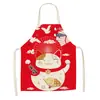 Nuevo delantal del gato de la suerte japonés estampado delantal de cocina impermeable antiadherente un lote de ventas directas de fábrica