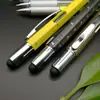 Caneta esferográfica multifuncional chave de fenda paquímetro, caneta de ferramenta de escala de nível seis, caneta de publicidade de toque capacitivo