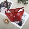 Ropa Interior Femenina Nueva de Encaje Degradado, de Cintura Media, Alta Elasticidad, Cómoda y Transpirable Ropa Interior de Limón y Grafeno para Mujer 17256