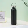 Copo Térmico Americano Grande com Abertura Ampla para Uso Transfronteiriço, Garrafa Esportiva Portátil com Alça, Garrafa de Água de Aço Inoxidável para Ciclismo de Grande Capacidade, Personalizável