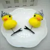 Horquilla de Pato Amarillo Corona Plateada Tiara de Princesa Pinza Superior Accesorios para el Cabello Lindos Actividad de Clase Reina Regalo Pequeño para Niños
