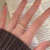 Fan Zhiqiao Joyería de Estilo Coreano Anillo de Línea de Plata Esterlina 925 Personalizado Xiaohongshu Ins Anillo Simple Joyería