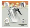 Olla para verter velas DIY de 4 lb kit para hacer velas tetera para hacer velas aluminio construcción olla para derretir cera