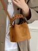 Elegante y versátil bolso tipo cubo de moda para mujer, nuevo modelo de otoño 2026, bolso de hombro y cruzado casual de gran capacidad