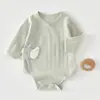 Body para Bebé e Infantil Otoño e Invierno Capa Base Algodón Puro Clase A Ropa Interior Ajustado Romper Triangular para Recién Nacido