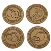 Paquete de Cinco Posavasos de Corcho Esterilla para Té Esterilla Aislante Térmico Portavasos para Taza de Té Estilo Europeo Tridimensional Antideslizante Antiescaldado Esterilla para Tazón Creativo Manteles Individuales