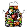 Avental de hambúrguer de sobremesa criativa transfronteiriça, cozinha doméstica, antiincrustante, macacão à prova d'água, cafeteria, roupas de trabalho de qualidade, atacado