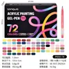 Fruta Azul Multicolor Acrílico Pintura Diario Plumas Gran Capacidad Tinta Mejorada Graffiti Diario Pincel Universal Set de Colores