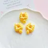 Gato Rosquilla Hecho a Mano Material DIY Pasador Pegamento de Crema Imán para Refrigerador Diadema Llavero Agujero Flor para Zapato Accesorios