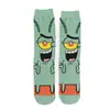 Calcetines Modernos de Algodón Peinado con Diseños de Dibujos Animados, Estilo Anime, Modelos de Primavera, Otoño e Invierno, Tallas Europeas y Americanas, Calcetines para Patineta, Media Pantorrilla, Absorbentes de Sudor