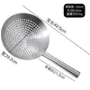 Tambor de Aceite de Acero Inoxidable Engrosado Fuga Cuchara para Freír Extra Grande Comercial Chef Cuchara Coladora de Agua para Cocina