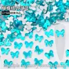 Strass Formato Borboleta 5*7mm com Fundo Plano Decorações Brilhantes da Moda para Nail Art Acessórios Borboleta Strass para Unhas Postiças Atacado