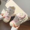 Mocassins Dopamina de Solado Grosso para Mulheres 2026 Outono Novos Tênis Esportivos Ins Tendência Versátil Nicho Sapatos Brancos