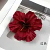 Cabeza de Flor de Plumeria Grande Simulada Kit de Materiales para Pasador de Flor Artificial de Tela de Seda DIY Accesorios para Fotografía del Hogar Accesorios Florales