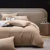 Clase de Lujo Ligero Pluma Cero Aire Cepillado Cuatro Piezas Otoño e Invierno Cálido Funda de Edredón Sábanas Terciopelo Doble Cara Ropa de Cama