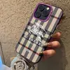 Funda Clásica de Cuadros para Teléfono Móvil iPhone16Pro 15/14/13 Láser 12 Apple 11Xsmax/Plus