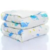 Algodão impresso Pu Mi seis camadas de gaze toalha de banho algodão lavado bolha cobertor de bebê classe A bebê absorvente atacado