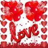 Decoración para el Día de San Valentín 2026 Propuesta de Boda Arreglo de Amor Globo de Película de Aluminio Corazón Arte Latte Set de Cuerdas Venta al por Mayor Personalización