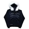 Sudadera con capucha y cremallera de manga larga Y2K con estampado Punk Dark Street Style Hip-Hop Ins