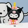 Llavero Grande de Kuromi Colgante Pequeño Llavero de Kuromi Sanrio Muñeca Colgante de Plástico Blando Muñeca de Caja Misteriosa
