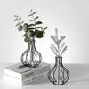 Jarrón pequeño de vidrio para decoración de escritorio, arreglo floral hidropónico, sala de estar, estilo nórdico creativo y sencillo