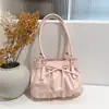 Bolsa de mão grande capacidade, design exclusivo, fofa de bolinhas para mulheres, nova tendência estilo coreano, bolsa tote simples e fashion
