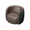 Sofá individual de cuero de lujo ligero, combinación de mesa y silla para recepción de hotel, salón de belleza, negociación, oficina