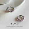 Pendientes de Perla Púrpura de Alta Gama, Pendientes de Diseño Nicho para Mujer, Lujo Accesible, Elegante, Único y Estilo Popular