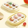 Molde de silicona creativo adorable para helado de grado alimenticio, caricatura, fácil desmoldeo, molde para hielo, molde para gelatina, queso, alimentos complementarios