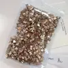 Rhinestones para Uñas Color Champagne de Fondo Plano Paquete Mayorista de 1440 Piezas, Incluyendo Rhinestones para Uñas de Forma Gota de Agua Grande y Pequeña, Cubo, Octágono Largo e Irregular