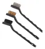 Cepillo industrial de 3 piezas traje de cepillo industrial cepillo de alambre cepillo de alambre de cobre y fósforo cepillo de nylon cepillo removedor de óxido juego de 3 piezas