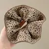 Goma para el pelo de cuadros morados estilo Zhang Lusi para mujer, Goma para el pelo de alta gama estilo coreano, Accesorio para el pelo grande