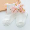 Calcetines de Encaje para Niñas de 0 a 3 Años Calcetines para Niños de Primavera, Otoño y Verano Lazo Calcetines de Princesa para Bebé Lindos Calcetines para Niñas Transfronterizos