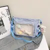 Mochila Escolar Versátil Estilo Universitario 2026 Bolso Casual Simple de Gran Capacidad Ligero para Mujer Bolso Transparente de un Solo Hombro