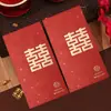 Sobres Rojos para Recién Casados con Palabras Felices, Paquetes Rojos Creativos para Compromiso y Boda, Bolsas de Sobres Rojos para Boda al por Mayor