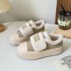 Zapatos de Lona para Mujer Love Dream con Plataforma, Cierre de Velcro, sin Cordones, Zapatos de Invierno con Forro de Felpa, Zapatos de Plataforma Engrosados TP508