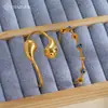 Joyería de Diseño Personalizado Transfronteriza, Elegante Pulsera Asimétrica de Acero Inoxidable con Símbolo Yin-Yang y Forma de Gota de Agua, Grande y Ovalada