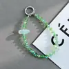 Llavero de Nube de Cristal con Cuentas, Cadena Antiperdida para Teléfono Móvil, Colgante para Bolso, Adorno para Llavero de Coche, Regalo, Exclusivamente para Ventas Transfronterizas