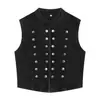 Chaleco de Mezclilla con Botones Decorados Estilo Europeo y Americano Transfronterizo 2026 Nueva Moda Ropa para Mujer Venta al por Mayor 8727260