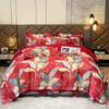 Juego de cuatro piezas de jacquard de algodón estilo europeo de algodón puro estampado funda de edredón sábanas juego de boda ropa de cama de alta gama regalo