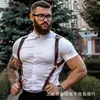 Pantalones de cuero de una pieza para mujer, cadera ajustada, coqueteo, pasión, accesorios sexuales, esposas de sujeción, cinturón, lazo