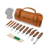 Comercio Exterior Amazon Más Vendido Exportación Europea y Americana Juego de Cuchillos de Talla para Carpintería Cuchillo de Talla de Madera de Durazno Hecho a Mano de Lujo Juego Completo