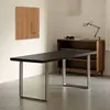 Madera maciza, ensamblado directamente, escritorio de gran tamaño, escritorio de oficina moderno y minimalista, mesa de sala de reuniones, escritorio rectangular comercial para computadora