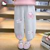 Pantalones Deportivos para Niñas Hello Kitty 2026 Nuevo Estilo Primavera Pantalones Deportivos Casuales Pantalones de Chándal para Bebé Pantalones