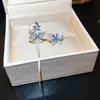 Borboleta de Fada Flor de Zircônia Franja Assimétrica Clipe de Orelha Doce Ear Cuff Brincos de Design de Nicho Novos 2026
