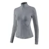 Conjunto deportivo para correr por la mañana para mujer, conjunto de yoga con chaqueta de cremallera y cuello alto y pantalones de yoga de cintura alta para control de abdomen, conjunto de dos piezas de secado rápido