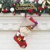 Calcetines navideños de muñeco de nieve de alta gama, festivos, creativos, decorativos, adornos navideños, suministros para las fiestas, calcetines para regalo