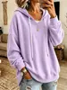 Outono/Inverno 2026 Europeu e Americano Transfronteiriço Amazon Roupas Femininas Novo Solto Casual com Capuz Estampa 3D Manga Longa Versátil Moletom